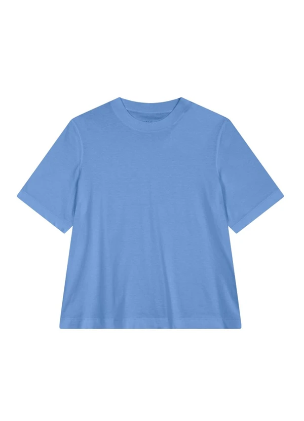 Essendi - Blusa Feminina em Meia Malha Azul