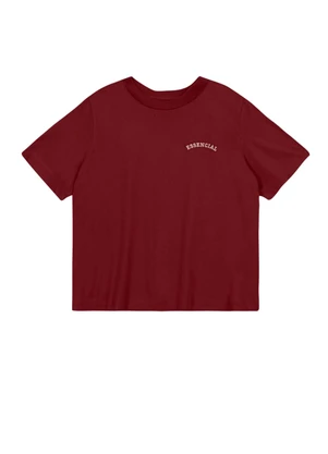 Essendi - Blusa Feminina em Meia Malha Bordô - ESSENDI