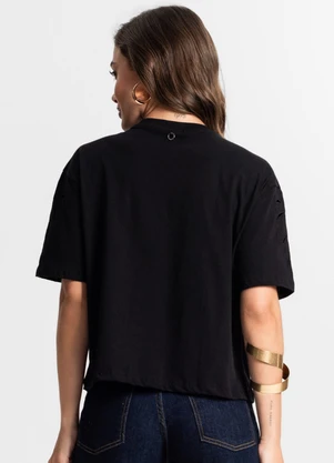 Endless - Blusa Feminina em Meia Malha Preto - ENDLESS