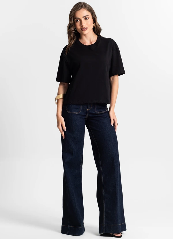 Endless - Blusa Feminina em Meia Malha Preto 3