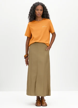 Essendi - Blusa Feminina em Meia Malha Laranja - ESSENDI
