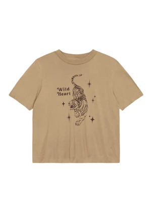 Essendi - Blusa Feminina em Meia Malha Marrom - ESSENDI
