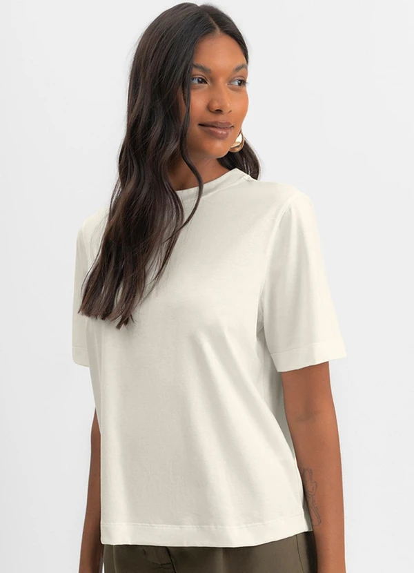 Essendi - Blusa Feminina em Meia Malha Natural