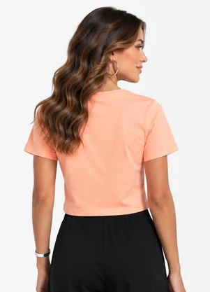 Infinita Cor - Blusa Feminina em Meia Malha Rosa - INFINITA COR
