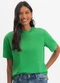 Essendi - Blusa Feminina em Meia Malha Natural - variação: Verde