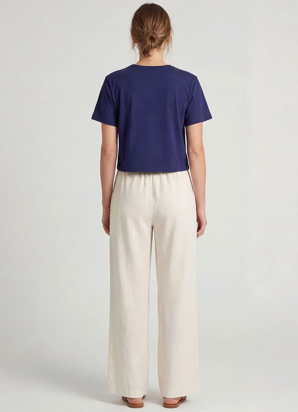 Infinita Cor - Blusa Feminina em Molecotton Viscose Azul 4