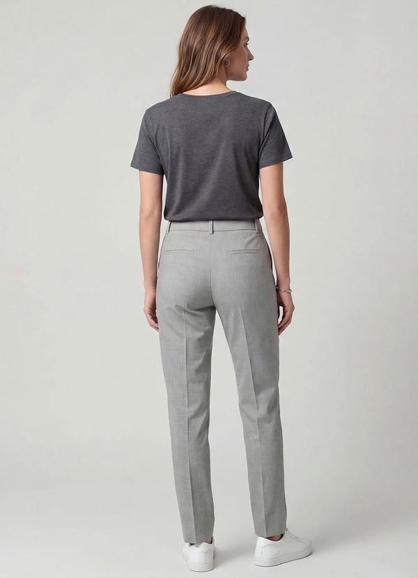 Infinita Cor - Blusa Feminina em Molecotton Viscose Cinza 4