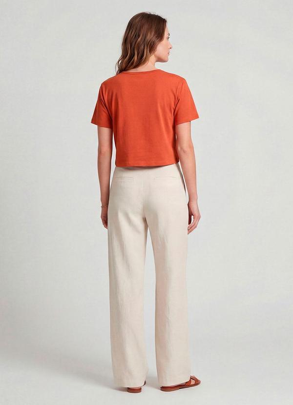Infinita Cor - Blusa Feminina em Molecotton Viscose Laranja