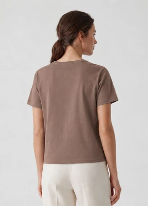 Infinita Cor - Blusa Feminina em Molecotton Viscose Marrom - INFINITA COR