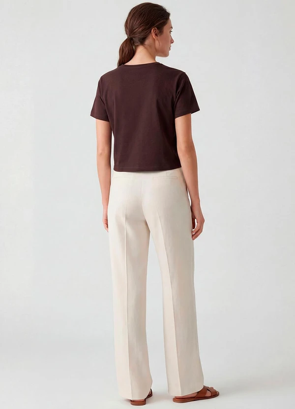 Infinita Cor - Blusa Feminina em Molecotton Viscose Marrom 4