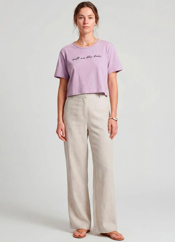 Infinita Cor - Blusa Feminina em Molecotton Viscose Rosa 3