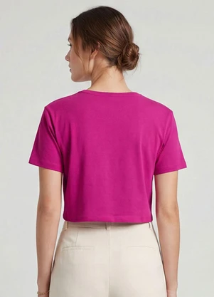 Infinita Cor - Blusa Feminina em Molecotton Viscose Rosa - INFINITA COR
