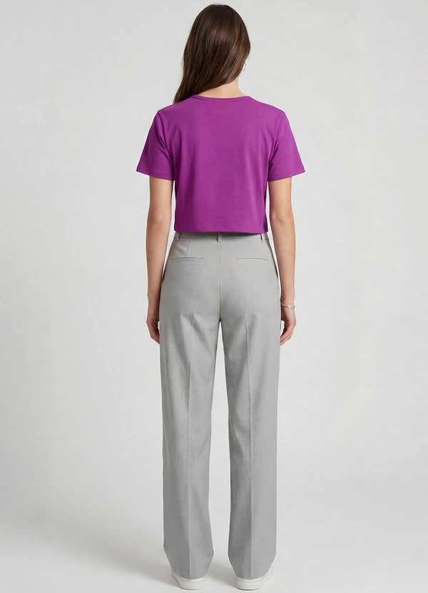 Infinita Cor - Blusa Feminina em Molecotton Viscose Roxo 4