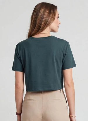 Infinita Cor - Blusa Feminina em Molecotton Viscose Verde - INFINITA COR
