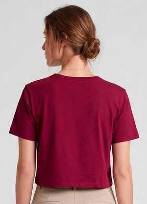 Infinita Cor - Blusa Feminina em Molecotton Viscose Vermelho - INFINITA COR
