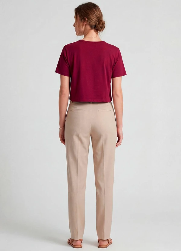 Infinita Cor - Blusa Feminina em Molecotton Viscose Vermelho 4