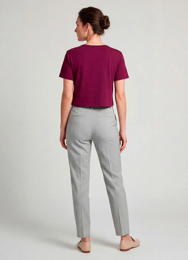 Infinita Cor - Blusa Feminina em Molecotton Viscose Vermelho 4