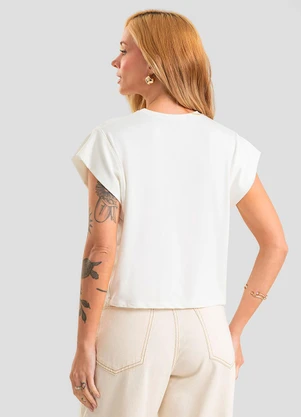 Dianna - Blusa Feminina em Molicotton Viscose Light Bege - DIANNA