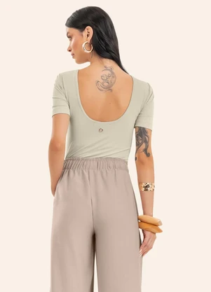 Endless - Blusa Feminina em Poliamida Bege - ENDLESS