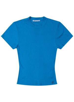 Endless - Blusa Feminina em Ribana Azul - ENDLESS