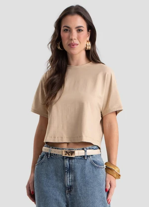 Dianna - Blusa Feminina em Ribana Bege - DIANNA
