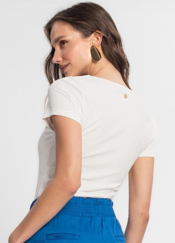 Endless - Blusa Feminina em Ribana Canelada Bege 2