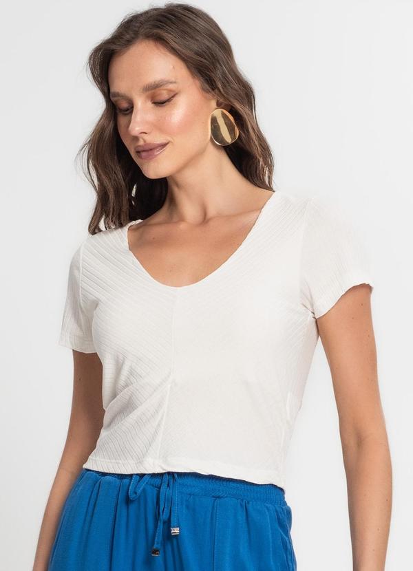 Endless - Blusa Feminina em Ribana Canelada Bege 4