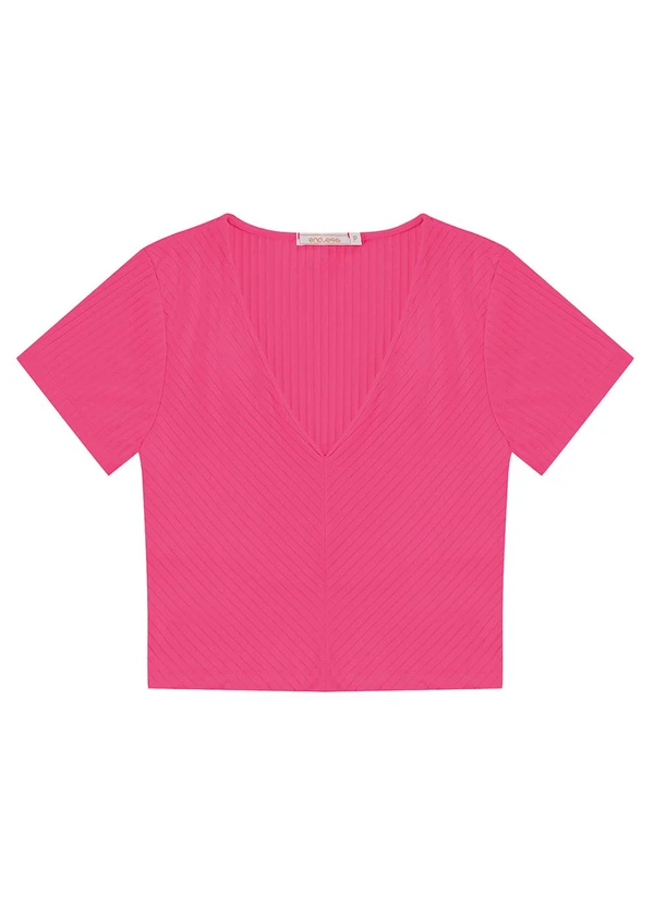 Endless - Blusa Feminina em Ribana Canelada Rosa