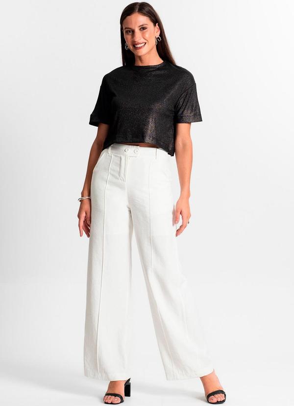 Rovitex - Blusa Feminina em Ribana Canelada Preto 5