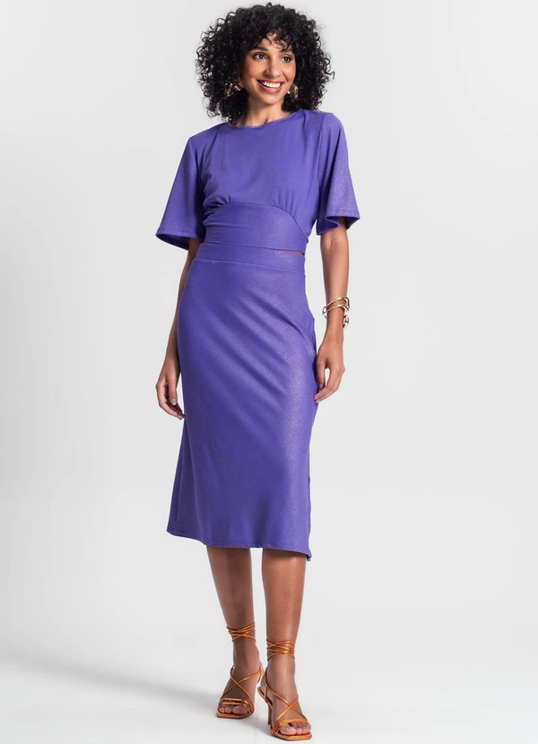 Rovitex - Blusa Feminina em Ribana Canelada Roxo 3