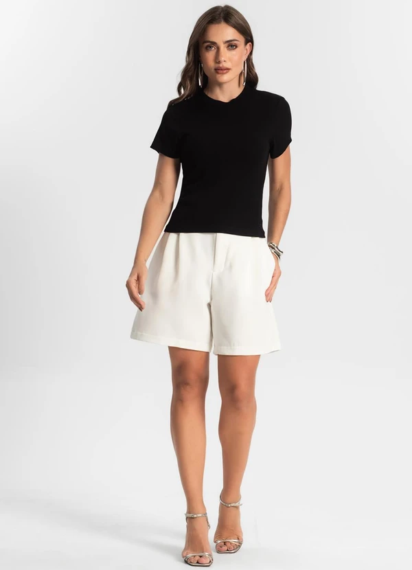 Endless - Blusa Feminina em Ribana Preto 3