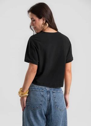 Dianna - Blusa Feminina em Ribana Preto - DIANNA