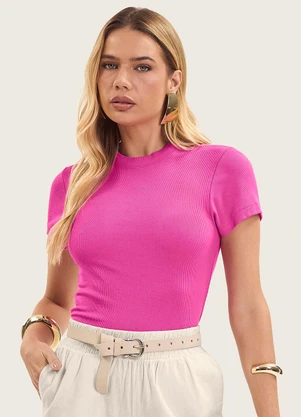 Endless - Blusa Feminina em Ribana Rosa - ENDLESS