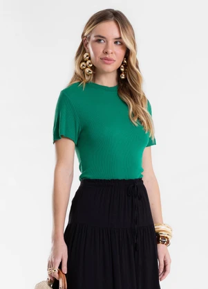 Endless - Blusa Feminina em Ribana Verde - ENDLESS