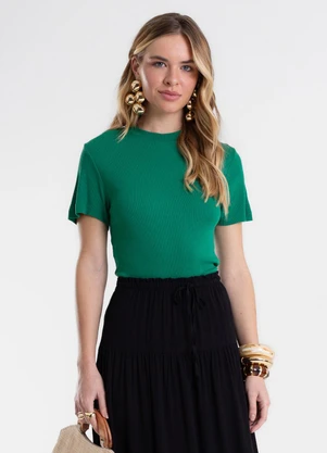 Endless - Blusa Feminina em Ribana Verde - ENDLESS