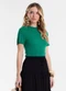 Endless - Blusa Feminina em Ribana Verde - variação: Verde