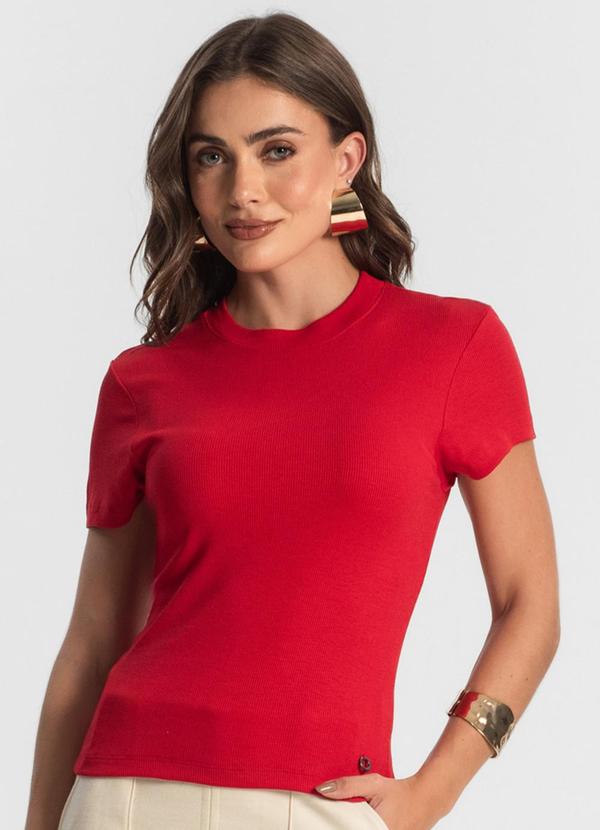 Endless - Blusa Feminina em Ribana Vermelho