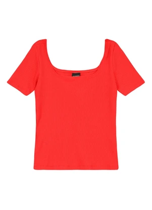 Essendi - Blusa Feminina em Ribana Vermelho - ESSENDI