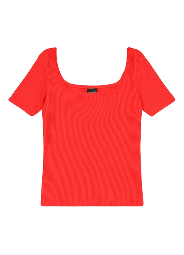 Essendi - Blusa Feminina em Ribana Vermelho
