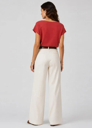 Infinita Cor - Blusa Feminina em Tecido Classic Marrom - INFINITA COR