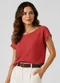 Infinita Cor - Blusa Feminina em Tecido Classic Marrom - variação: Marrom