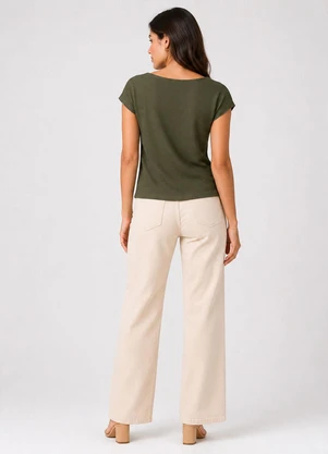 Infinita Cor - Blusa Feminina em Tecido Classic Verde - INFINITA COR