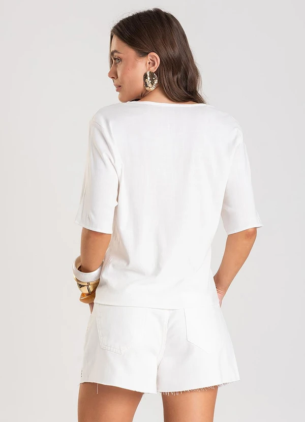 Dianna - Blusa Feminina em Tecido de Viscose Bege 2