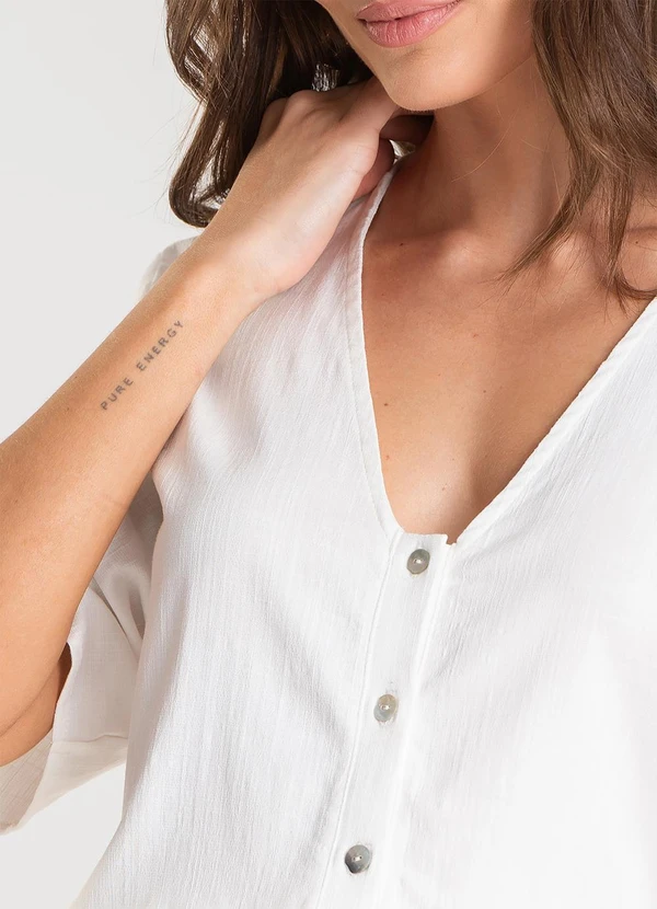 Dianna - Blusa Feminina em Tecido de Viscose Bege 4