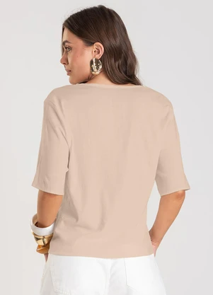 Dianna - Blusa Feminina em Tecido de Viscose Rosa - DIANNA