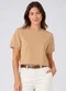 Infinita Cor - Blusa Feminina em Tecido Henera Vermelho - variação: Marrom