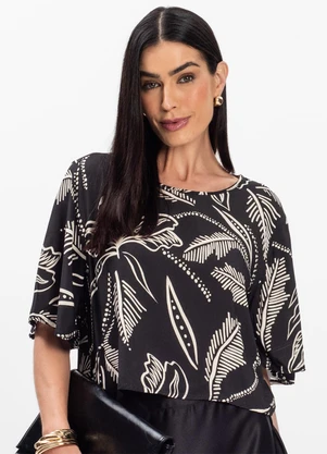 Select - Blusa Feminina em Tecido Preto - SELECT