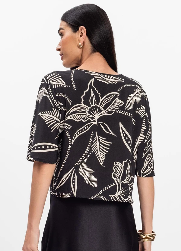 Select - Blusa Feminina em Tecido Preto 2