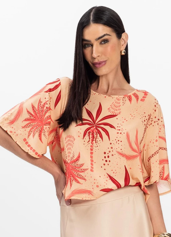 Select - Blusa Feminina em Tecido Rosa