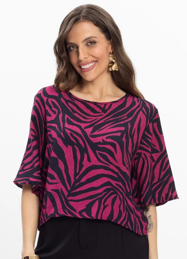 Select - Blusa Feminina em Tecido Roxo